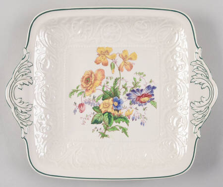 Bognor Square Handled Cake Plate