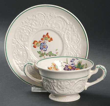 Bognor Footed Bouillon Cup & Saucer
