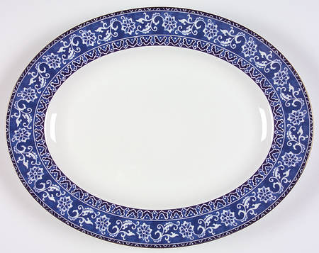 Bokhara (Newer, 1996) 14" Oval Serving Platter by Wedgwood