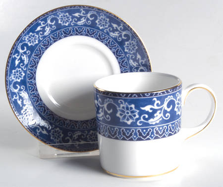 Bokhara (Newer, 1996) Bond Shape Demitasse Cup and Saucer Set