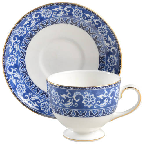 Leigh Shape Footed Cup & Saucer Set