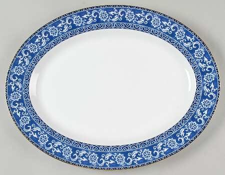 Bokhara (Newer, 1996) 15" Oval Serving Platter by Wedgwood