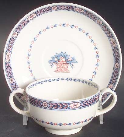 Boston Footed Bouillon Cup & Saucer