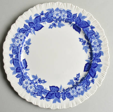 Bramble Blue (Shell Edge) Luncheon Plate