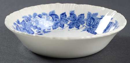 Bramble Blue (Shell Edge) Fruit/Dessert (Sauce) Bowl