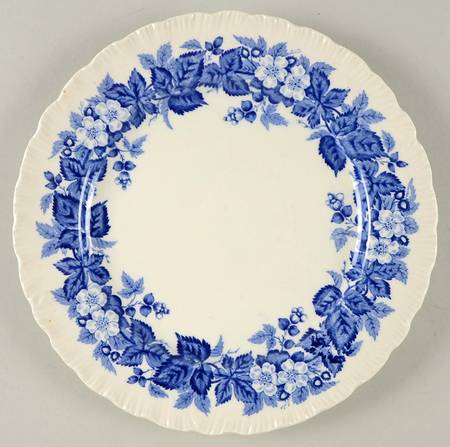 Bramble Blue (Shell Edge) Salad Plate