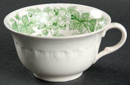 Bramble Green (Shell Edge) Flat Cup