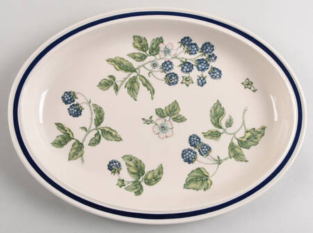 Bramble Multicolor (Oven To Table) 13" Oval Serving Platter