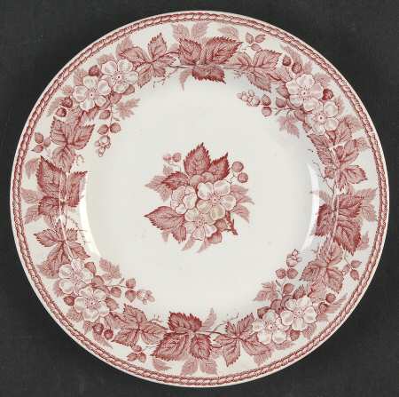 Bramble Pink (Plain Edge) Bread & Butter Plate