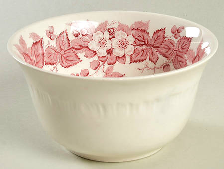 Bramble Pink (Shell Edge) Cranberry Bowl