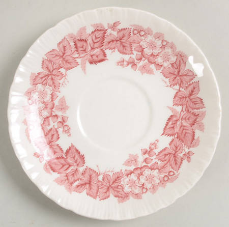 Bramble Pink (Shell Edge) Saucer