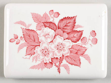 Bramble Pink (Shell Edge) Lid for Cigarette Box