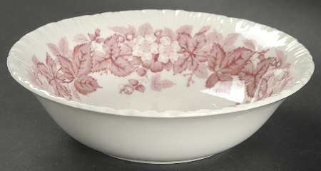 Bramble Pink (Shell Edge) Coupe Cereal Bowl