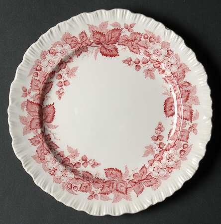 Bramble Pink (Shell Edge) Dessert/Pie Plate