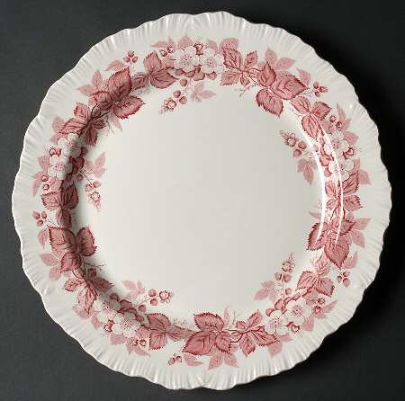 Bramble Pink (Shell Edge) 12" Chop Plate (Round Platter)