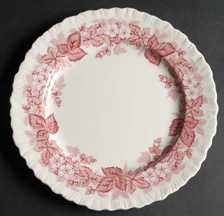 Bramble Pink (Shell Edge) Luncheon Plate
