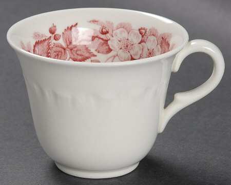 Bramble Pink (Shell Edge) Flat Demitasse Cup