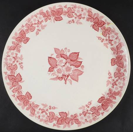 Bramble Pink (Shell Edge) 16" Chop Plate (Round Platter)