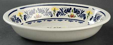 Breton 9" Oval Vegetable Bowl