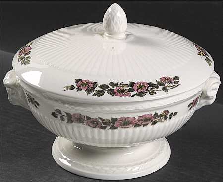 Briar Rose Round Covered Vegetable