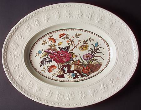 Bullfinch Wellesely Multicolor 16" Oval Serving Platter