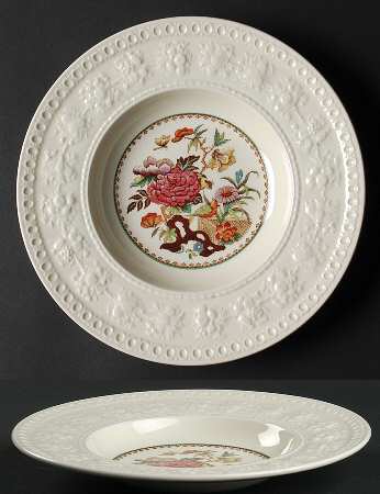 Bullfinch Wellesely Multicolor Rim Soup Bowl