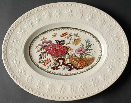 Bullfinch Wellesely Multicolor 14" Oval Serving Platter