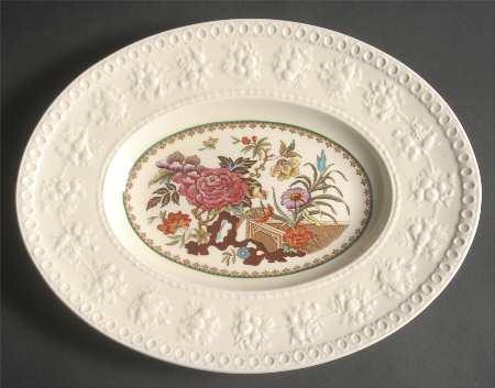 Bullfinch Wellesely Multicolor 12" Oval Serving Platter