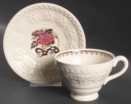 Bullfinch Wellesely Multicolor Footed Cup & Saucer Set