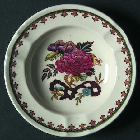 Bullfinch Brown Multicolor (Green Trim) Small Ashtray