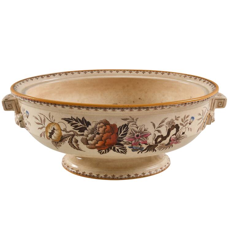 Bullfinch Brown Multicolor (Brown Trim) Tureen No Lid