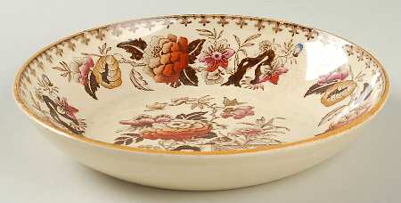 Bullfinch Brown Multicolor (Brown Trim) Coupe Cereal Bowl