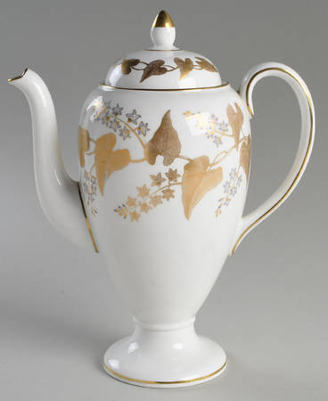 Buxton Gold Coffee Pot & Lid