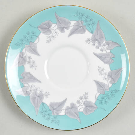 Buxton Turquoise (Gold Trim) Saucer for Cream Soup Bowl