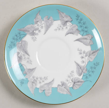 Buxton Turquoise (Gold Trim) Saucer