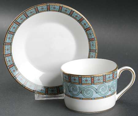 Byzantium Flat Cup & Saucer Set