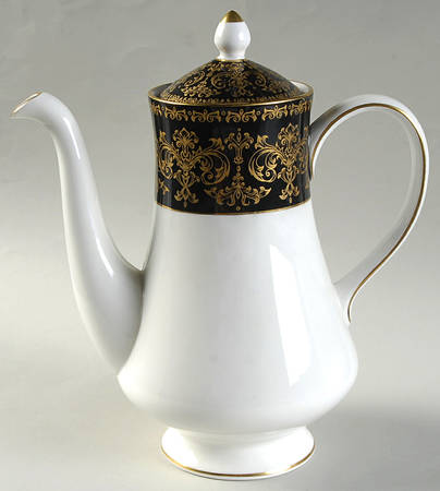 Caernarvon Black Coffee Pot & Lid