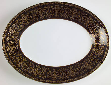 Caernarvon Black 13" Oval Serving Platter