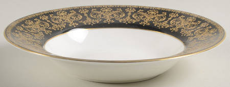 Caernarvon Black Rim Soup Bowl