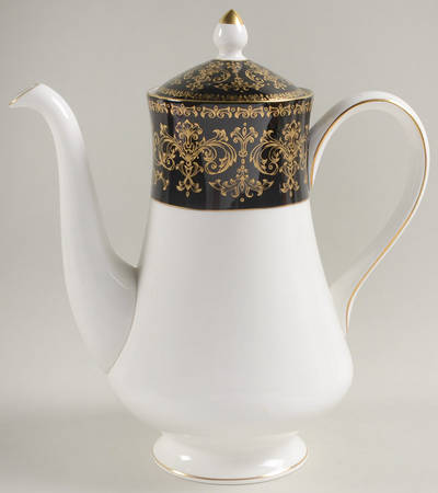 Caernarvon Black Coffee Pot & Lid