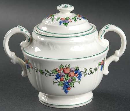 California (Earthenware) Sugar Bowl & Lid