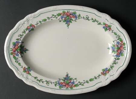 California (Earthenware) 12" Oval Serving Platter
