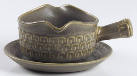 Cambrian Green Gravy Boat & Underplate
