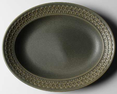 Cambrian Green 12" Oval Serving Platter