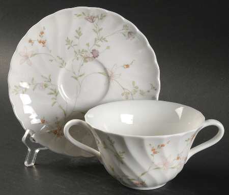 Campion Flat Cream Soup Bowl & Saucer Set