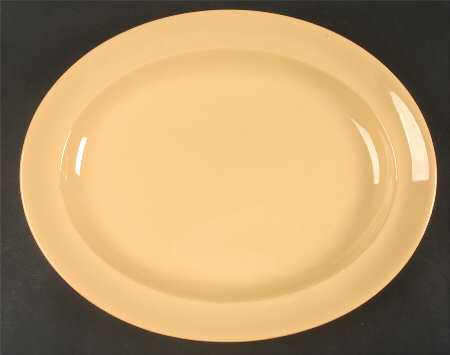 Cane Yellow 14" Oval Serving Platter