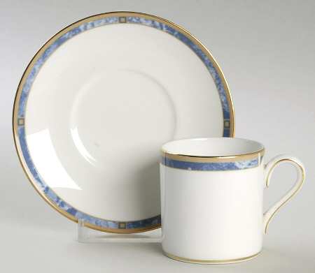 Cantata Bond Shape Demitasse Cup and Saucer Set