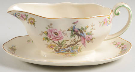 Canterbury Gravy Boat with Attached Underplate