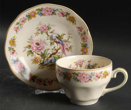 Canterbury Flat Cup & Saucer Set