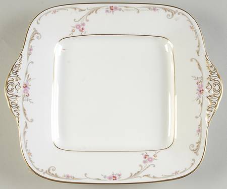 Carisbrooke Square Handled Cake Plate